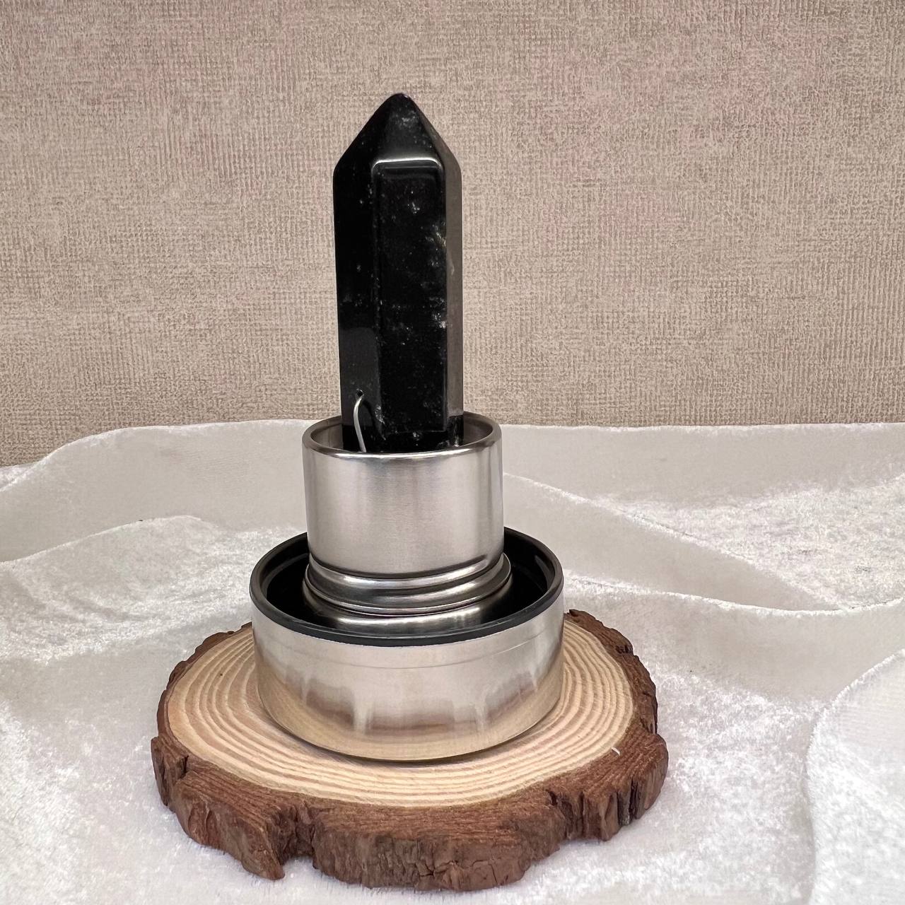 BLACK TOURMALINE WATER BOTTLE (NEGATIVITY)