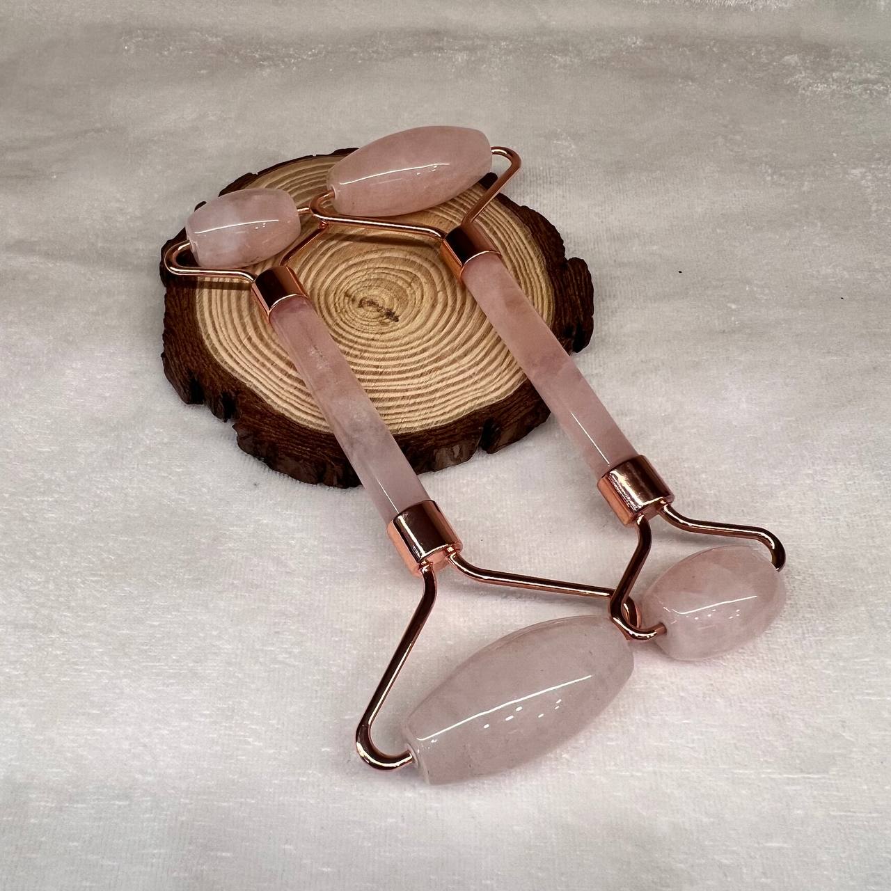 ROSE QUARTZ CRYSTAL FACE ROLLER (GLOW SKIN AND PURIFICATION)