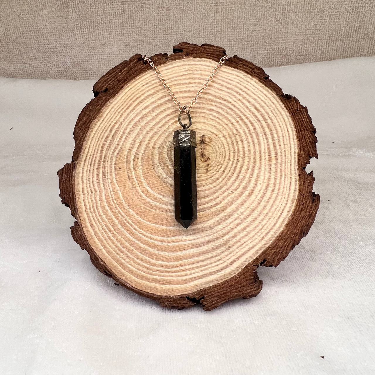 BLACK TOURMALINE BASIC PENDANT (NEGATIVITY AND PROTECTION)