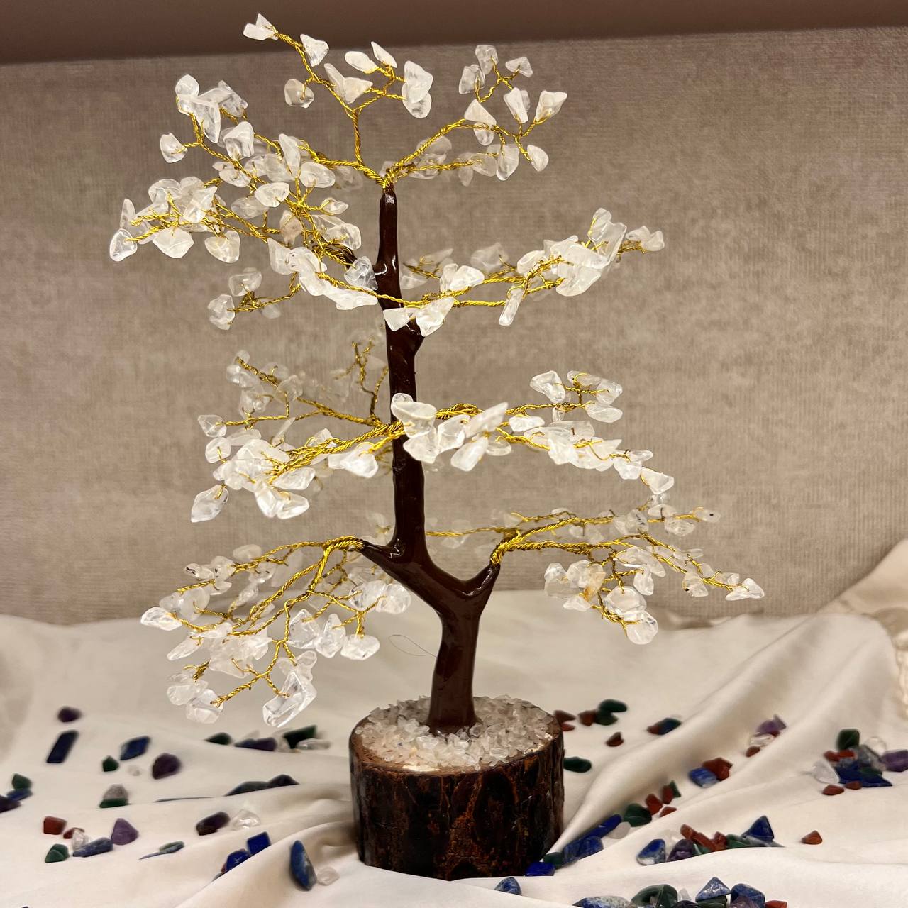 CLEAR QUARTZ TREE (MAINTAINS PEACE AND CLEAR/STABLE MIND)