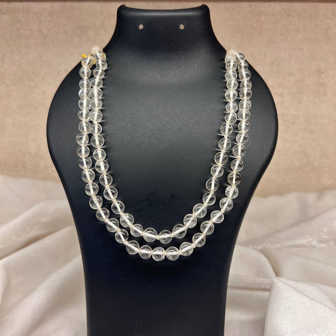 CLEAR QUARTZ CRYSTAL MALA (MIND CALMNESS AND FOCUS)