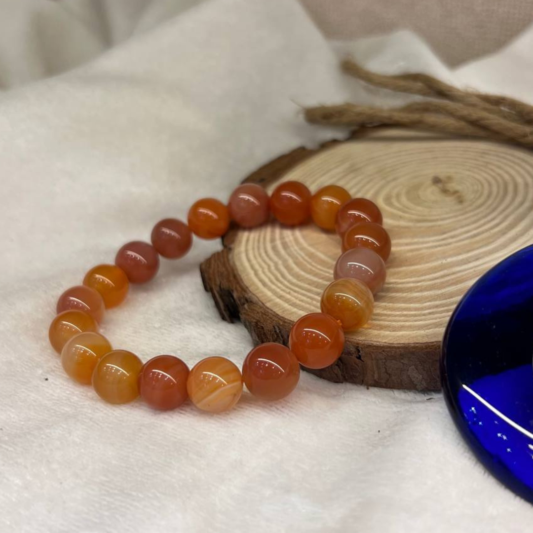 RED CARNELIAN CRYSTAL BRACELET (PASSION AND MOTIVATION)