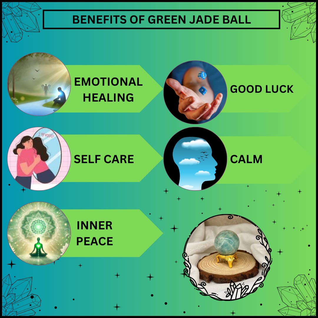 GREEN JADE CRYSTAL BALL (LUCK AND PROSPERITY)