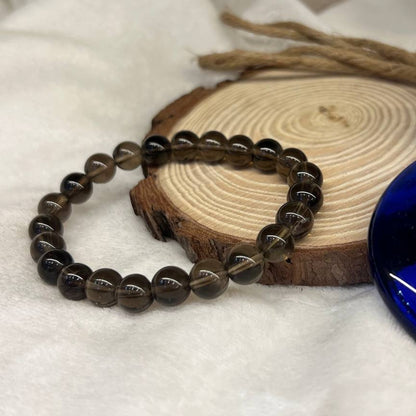 SMOKY QUARTZ CRYSTAL BRACELET (GROUNDING AND STABALIZING)