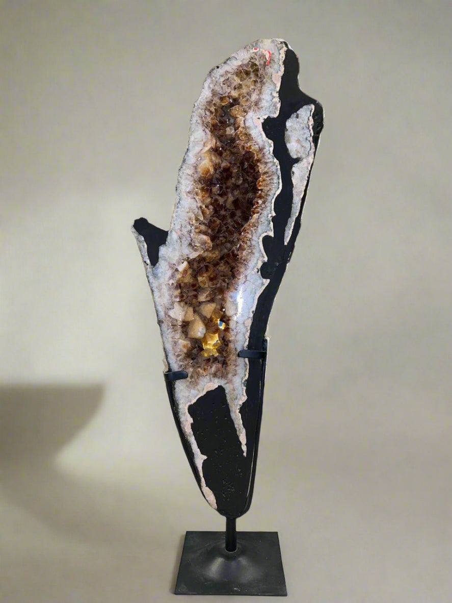 CITRINE CLUSTER STAND (ABUNDANCE AND PROSPERITY)