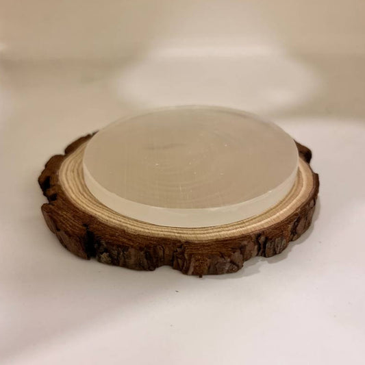 CIRCLE SELENITE CHARGING PLATE (CRYSTAL CHARGING)