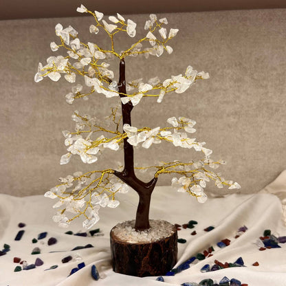 CLEAR QUARTZ TREE (MAINTAINS PEACE AND CLEAR/STABLE MIND)