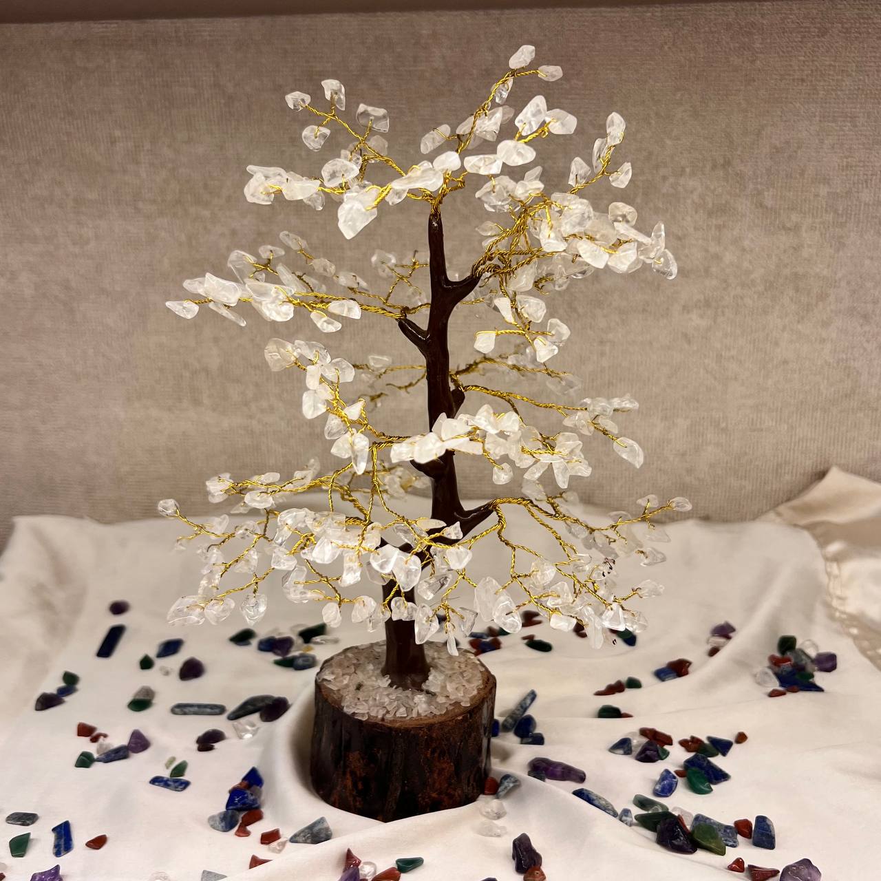 CLEAR QUARTZ TREE (MAINTAINS PEACE AND CLEAR/STABLE MIND)