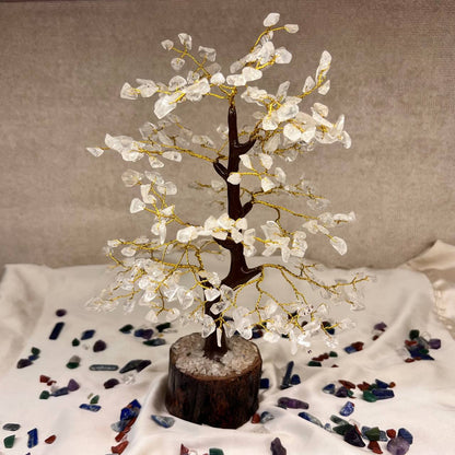 CLEAR QUARTZ TREE (MAINTAINS PEACE AND CLEAR/STABLE MIND)