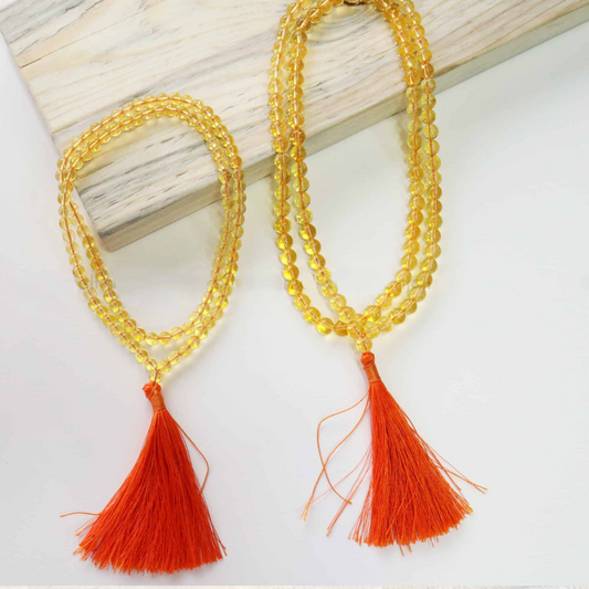 CITRINE CRYSTAL MALA (CREATIVITY AND MOTIVATION)