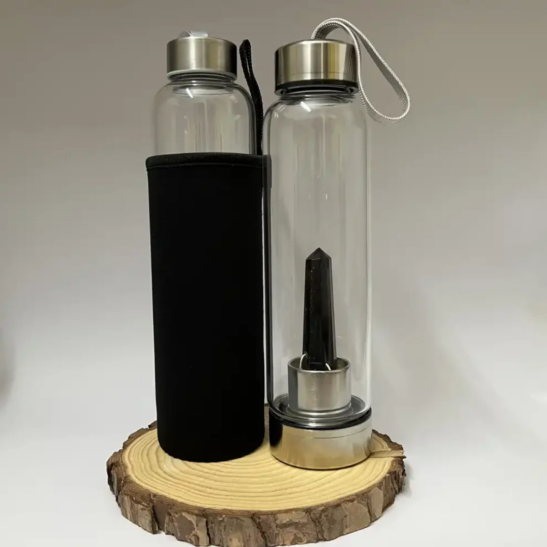 BLACK TOURMALINE WATER BOTTLE (NEGATIVITY)