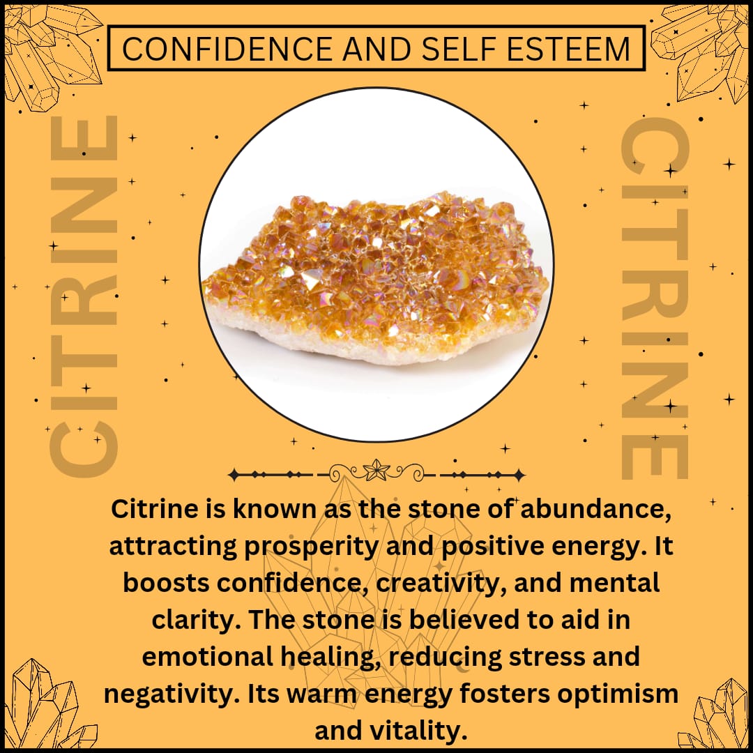 CITRINE CRYSTAL BRACELET (CONFIDENCE AND SEL ESTEEM)