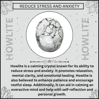 HOWLITE CRYSTAL BRACELET (CALMING AND STRESS RELIEF)