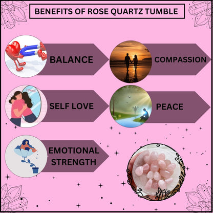 ROSE QUARTZ TUMBLE (LOVE AND RELATIONSHIP)