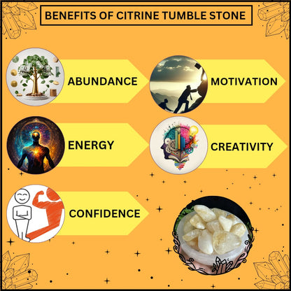 CITRINE TUMBLE STONE (ABUNDANCE AND PROSPERITY)