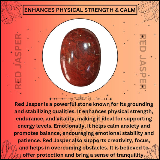 RED JASPER TUMBLE (GROUNDING AND STABILITY)