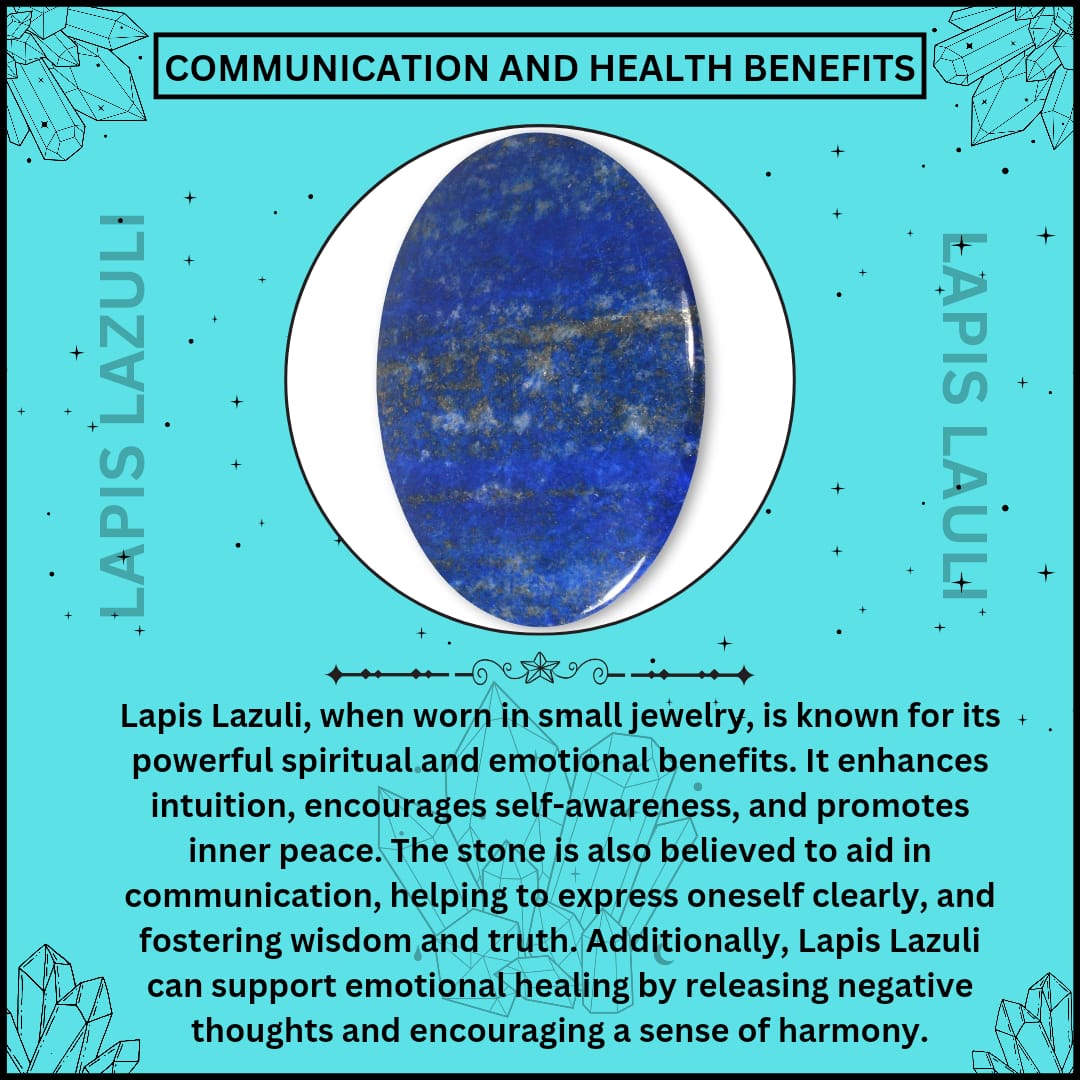 LAPIS LAZULI LEAF PENDANT FOR PROTECTION AND HEALING